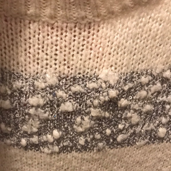 Maurices Gray and White Cowl Neck Sweater - Picture 12 of 12
